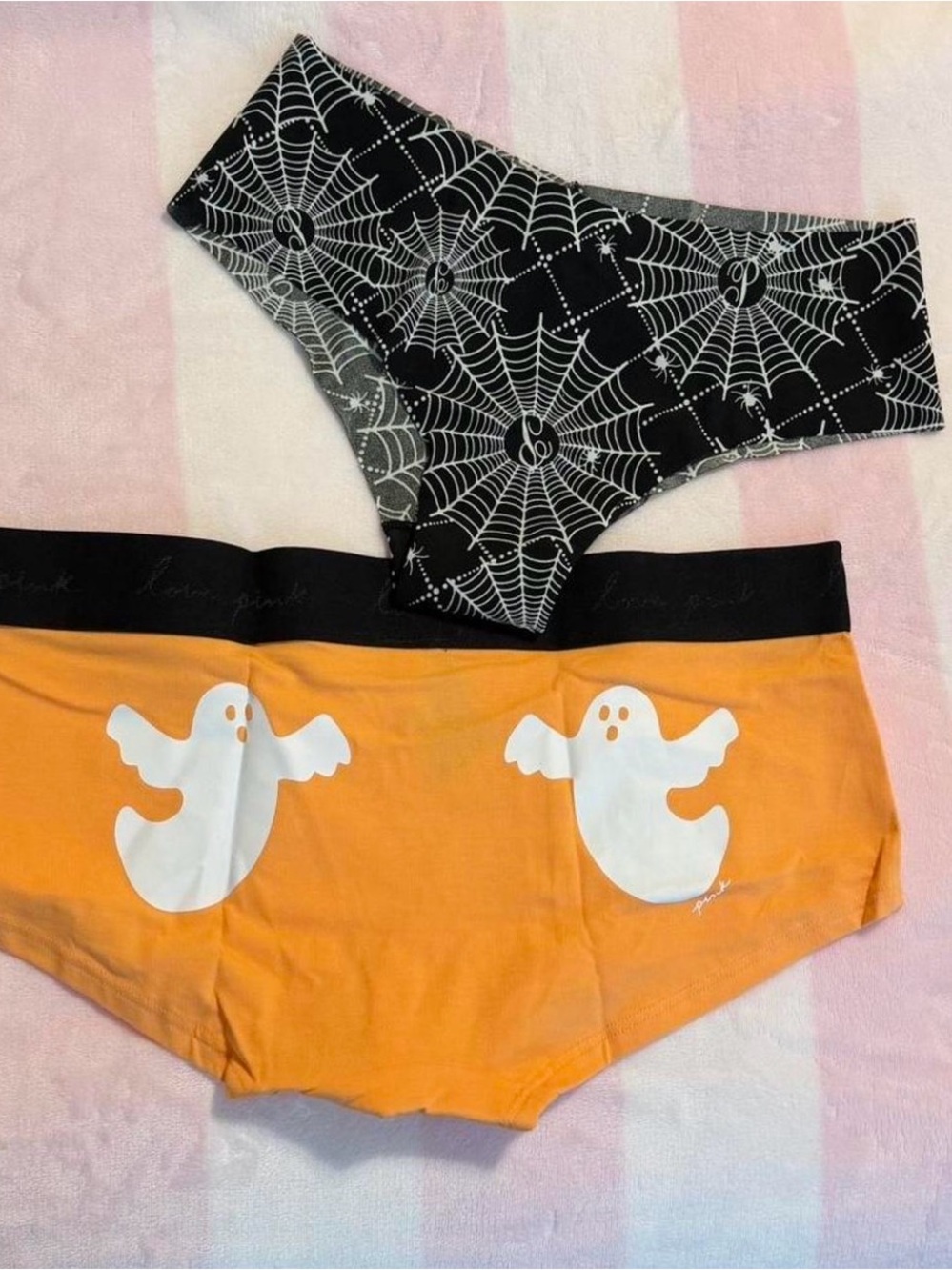 NEW Medium  PINK HALLOWEEN PANTY set of 2